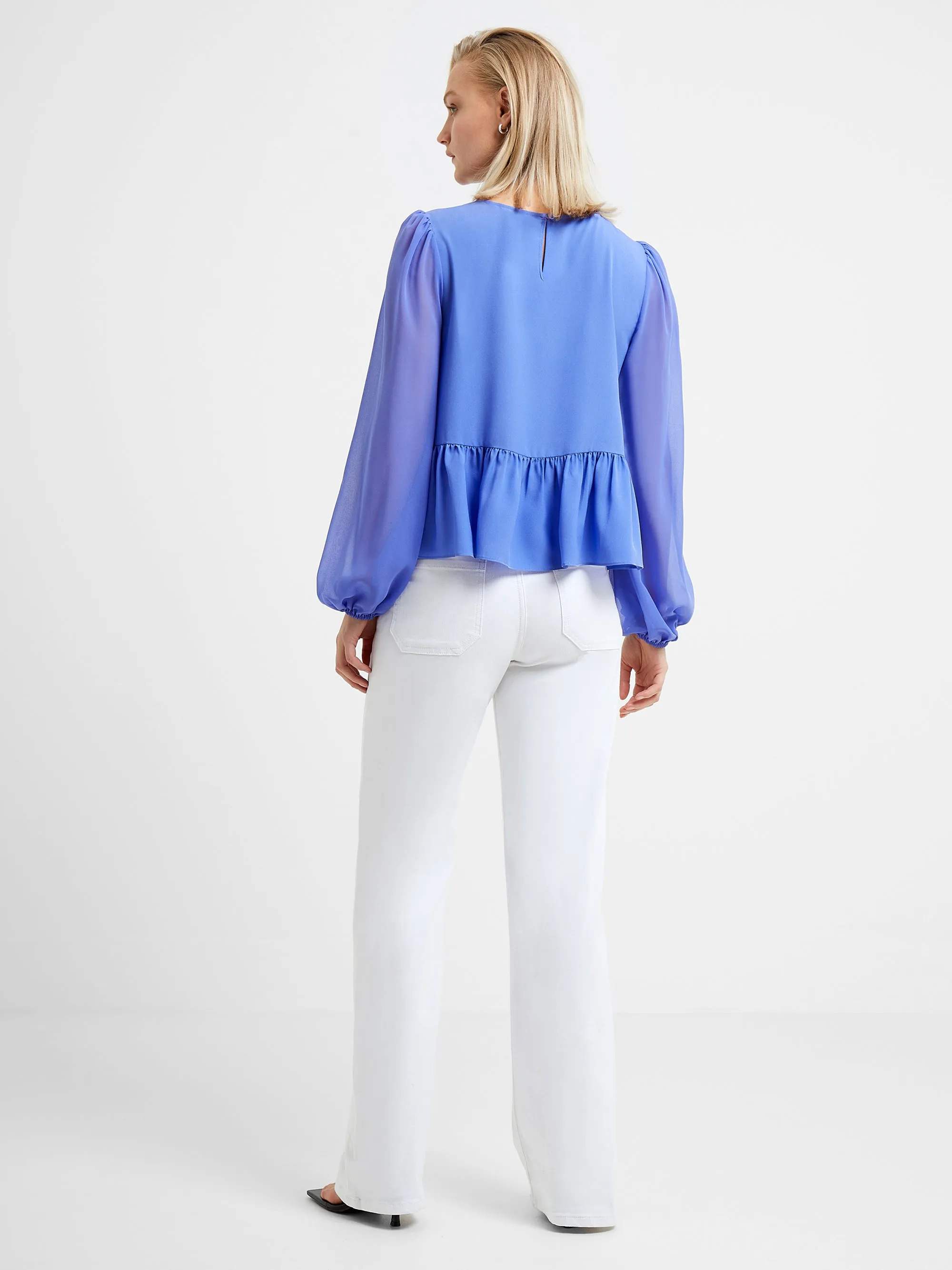 Crepe Light Georgette Peplum Top