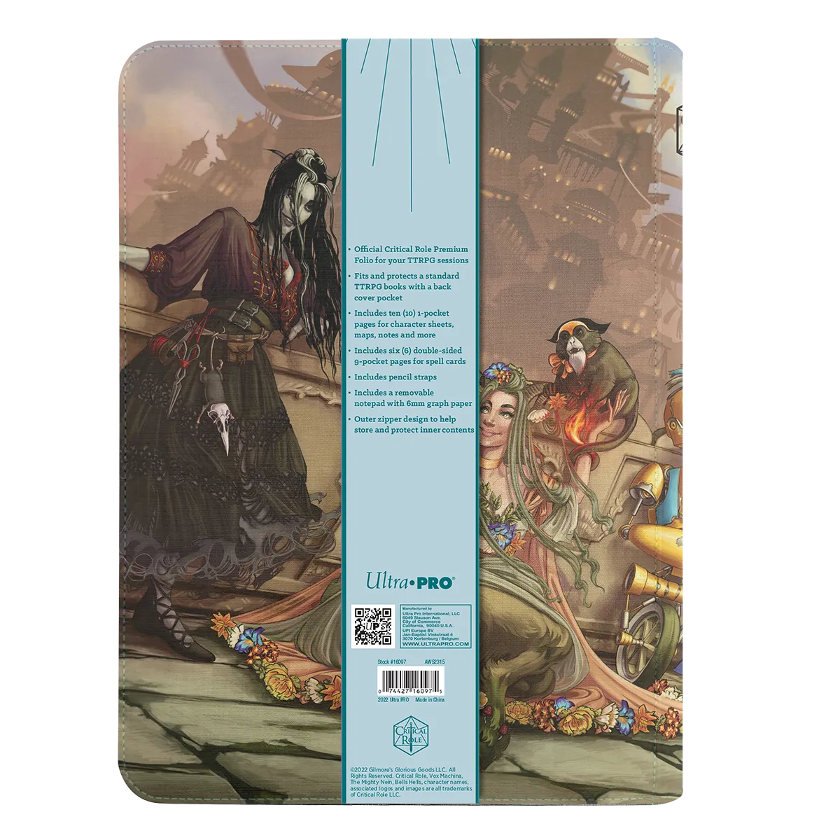 Critical Role Bells Hells Team Lineup Printed Leatherette Book Folio