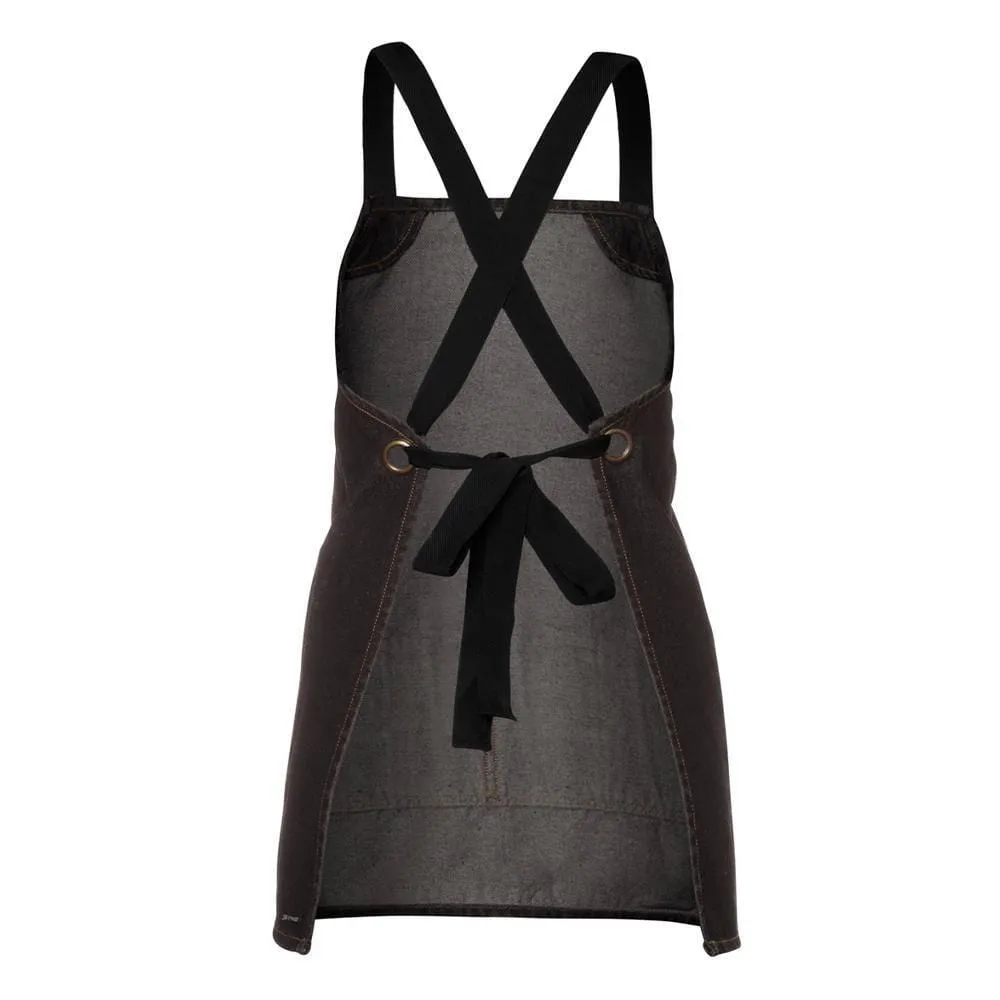 Cross Back 65x71 Bib Denim Apron (Without Strap)