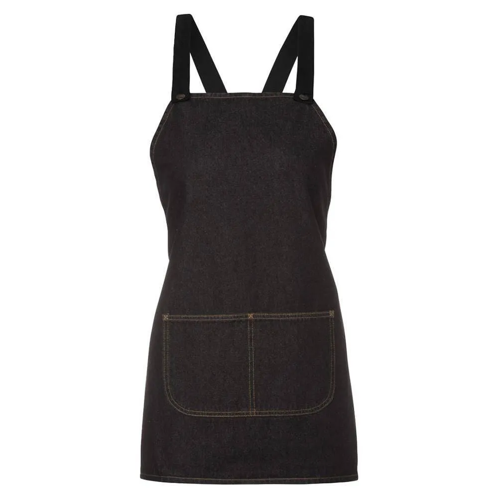 Cross Back 65x71 Bib Denim Apron (Without Strap)