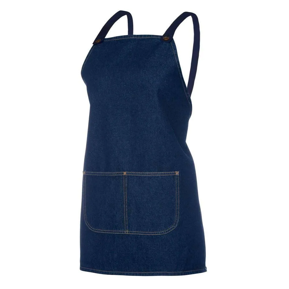 Cross Back 65x71 Bib Denim Apron (Without Strap)