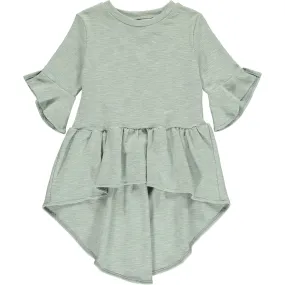 Dawn High Low Shirt, Aqua