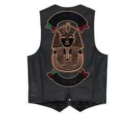 Denim Tears Tracy’s King Tut Leather Vest Black