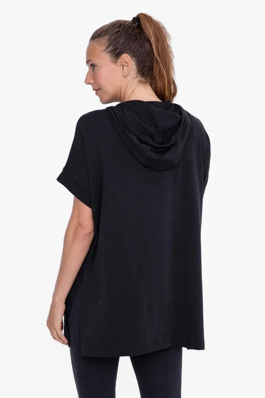 Distressed Shoulder Hoodie