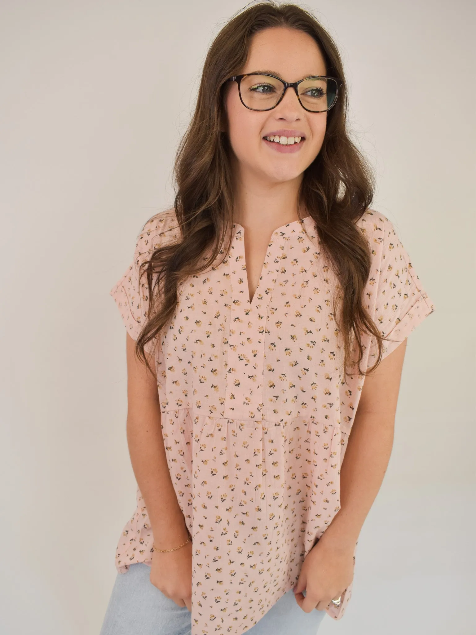 Dream Chasing Floral Peplum Top