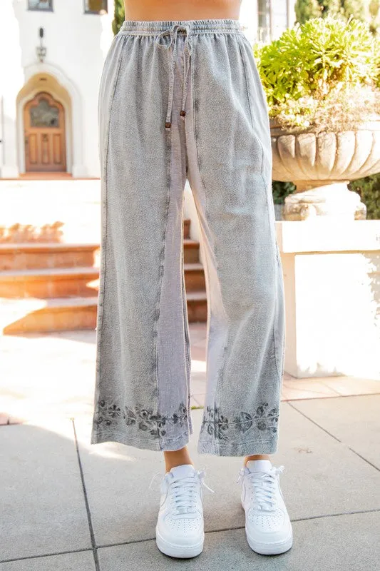 Embroidered Bohemia Pants