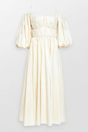 Farah Off Shoulder Midi Dress