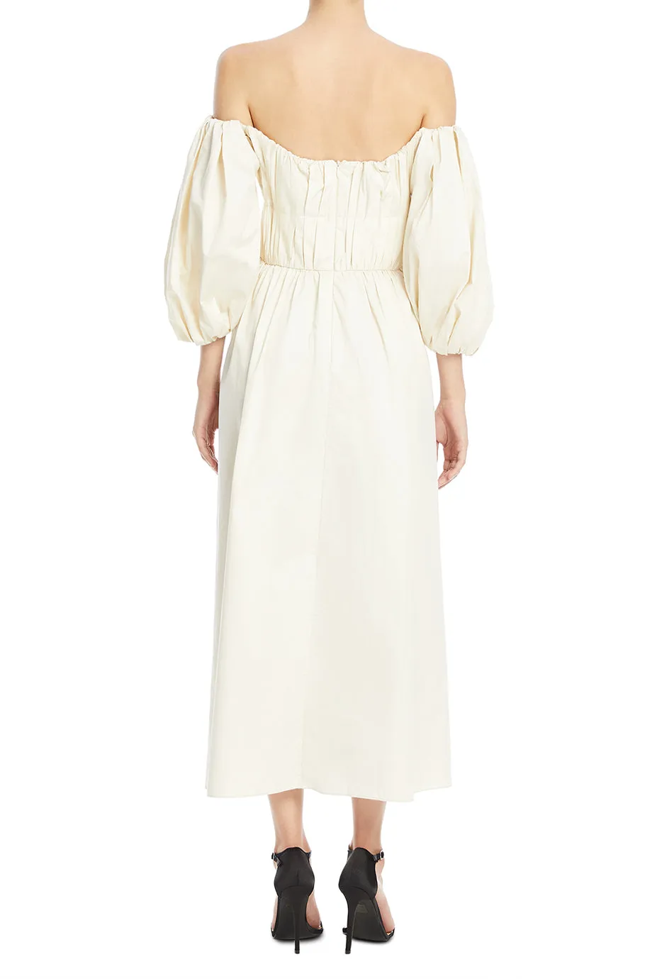 Farah Off Shoulder Midi Dress