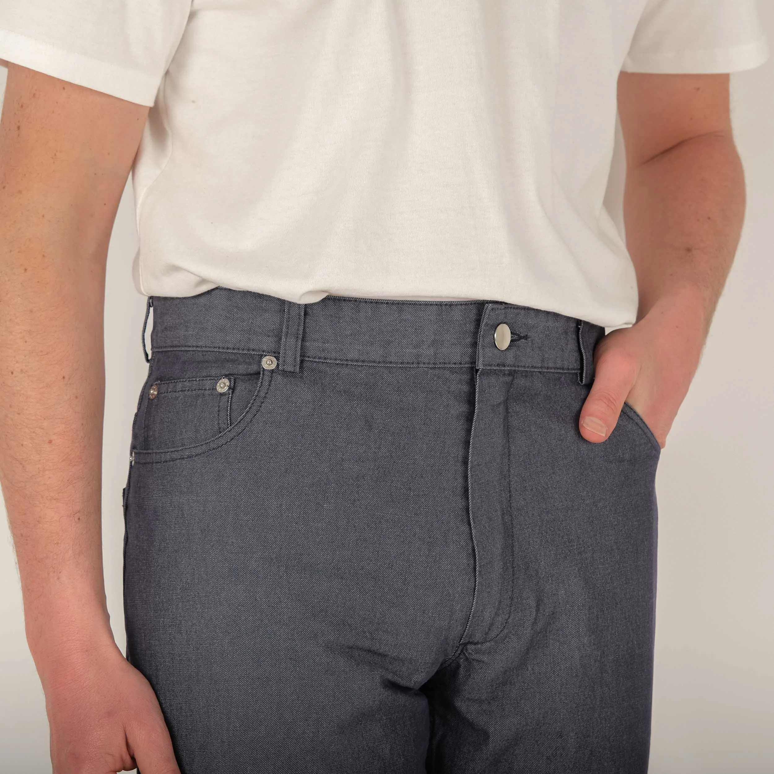 FRENCH 5 POCKETS DENIM PANTS