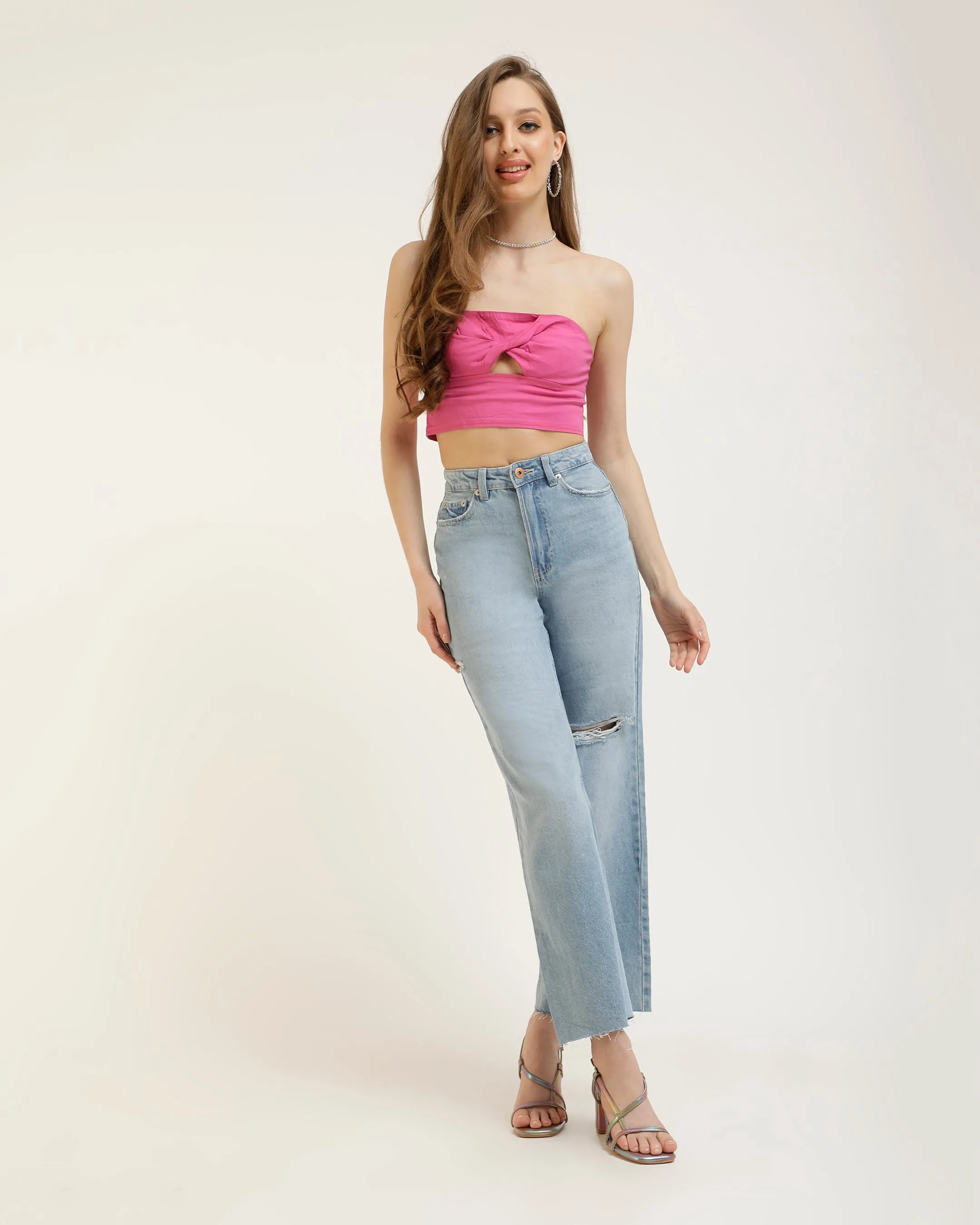 FRONT TWIST BANDEAU TOP