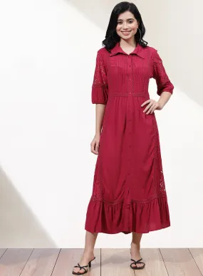 Fuschia Russell Net Dress