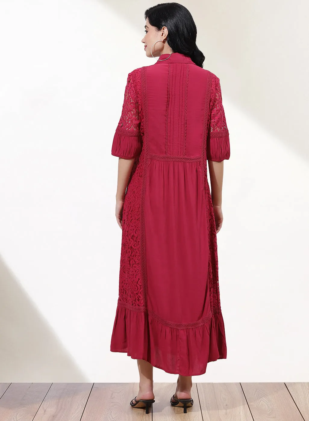 Fuschia Russell Net Dress