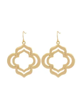 GxG COLLECTIVE OLIVE MOROCCAN EARRINGS