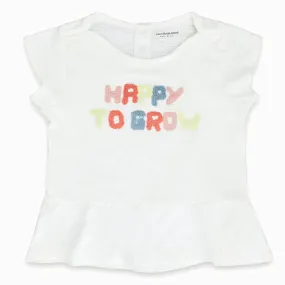Happy to Grow-UK-Girls Peplum Top