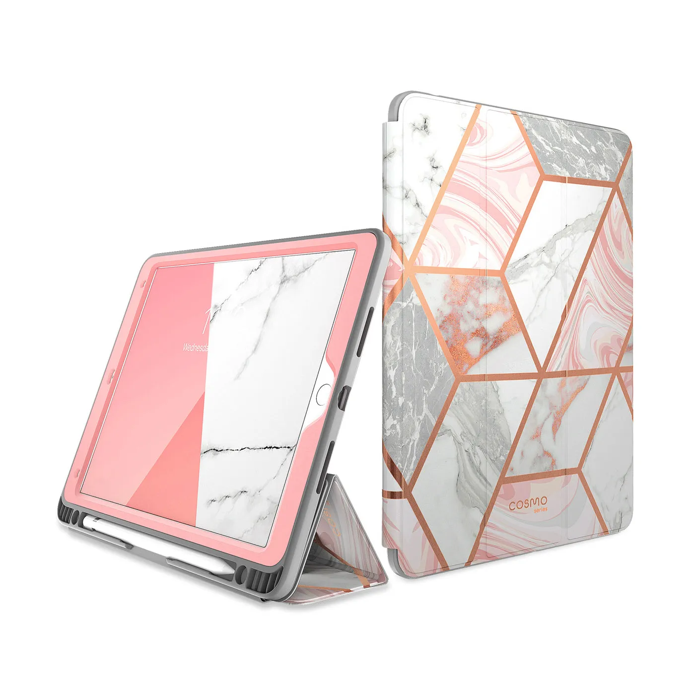 iPad 10.2 inch (2019 | 2020) Cosmo Case(open box)-Marble Pink