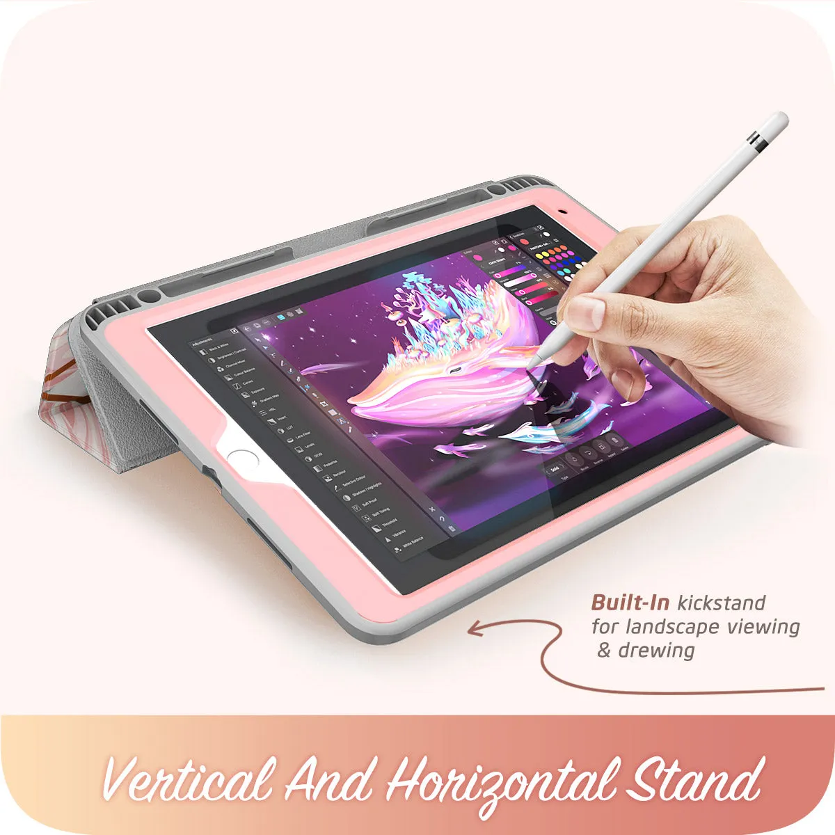 iPad 10.2 inch (2019 | 2020) Cosmo Case(open box)-Marble Pink