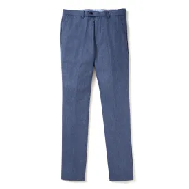 Italian Wool Flannel Dress Pants - Sky Blue