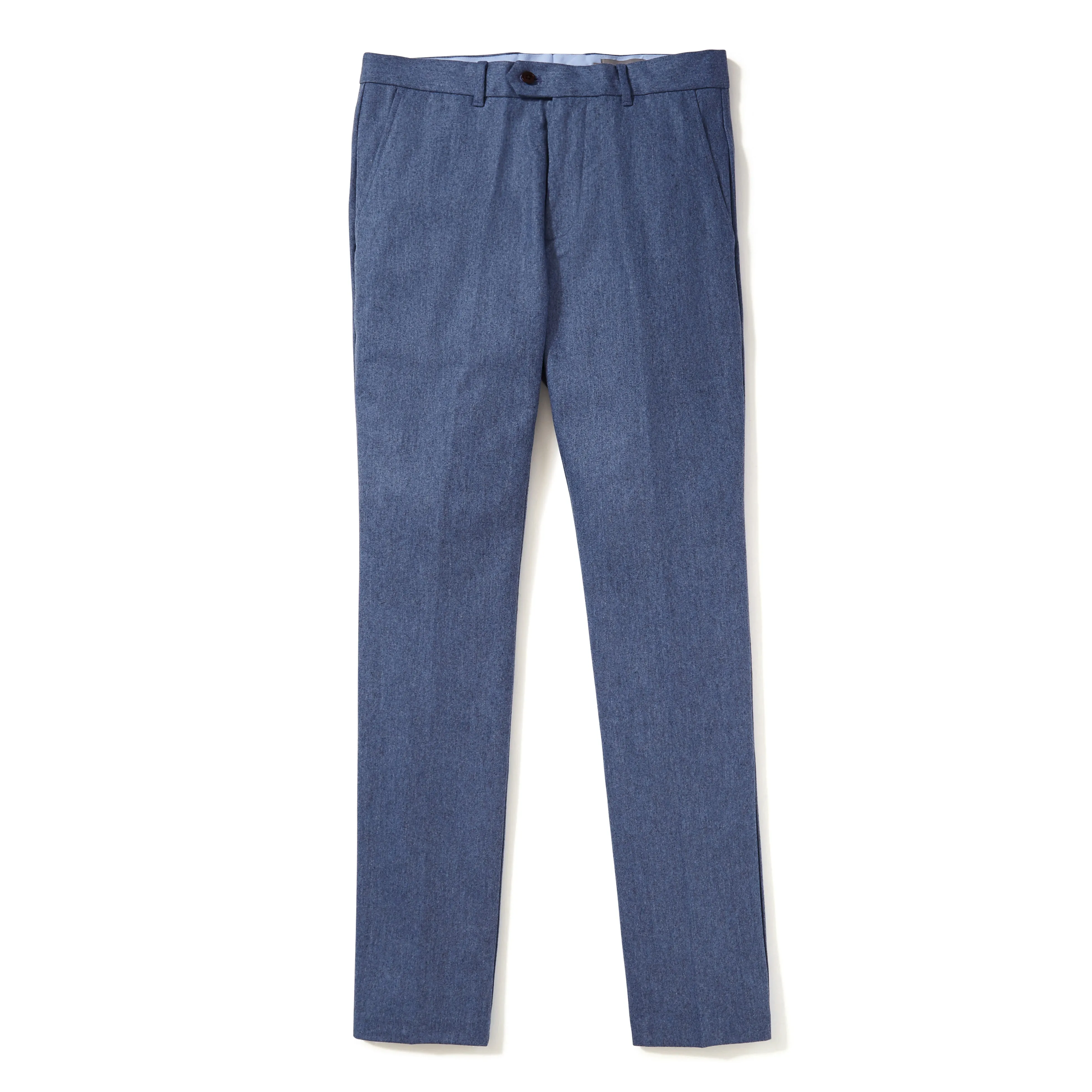 Italian Wool Flannel Dress Pants - Sky Blue