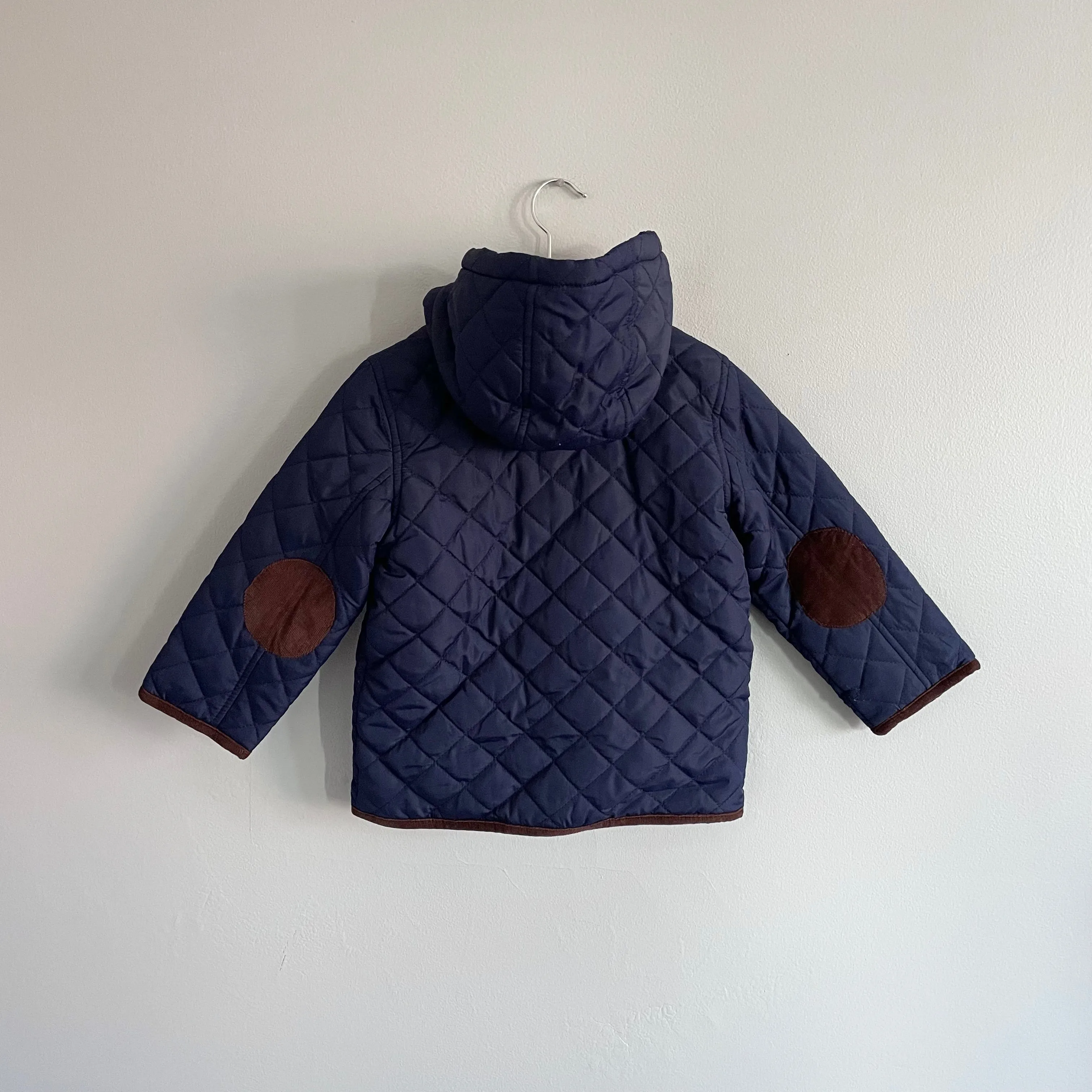 John Lewis / Quilted navy jacket / 18-24M