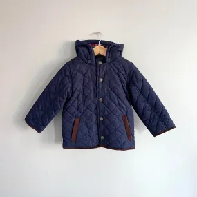 John Lewis / Quilted navy jacket / 18-24M