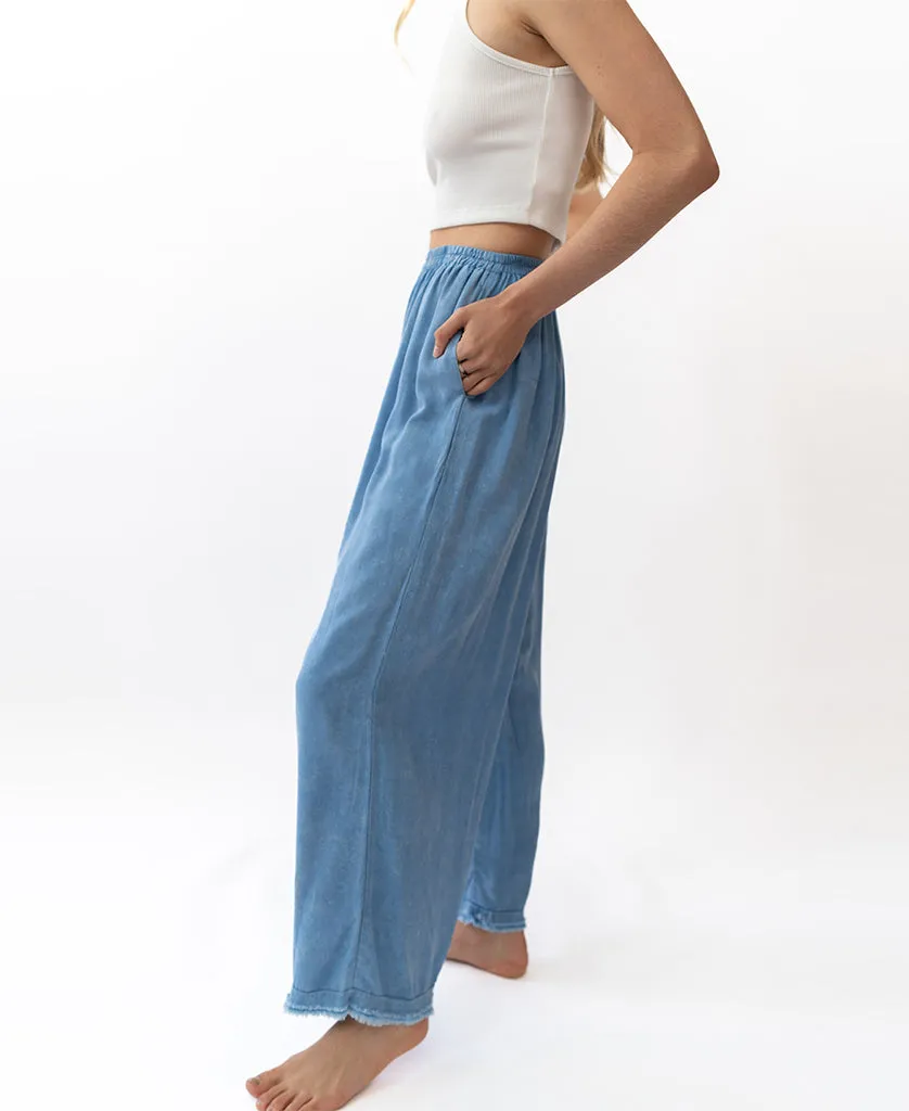 Kinsley Pant | Stonewash Blue