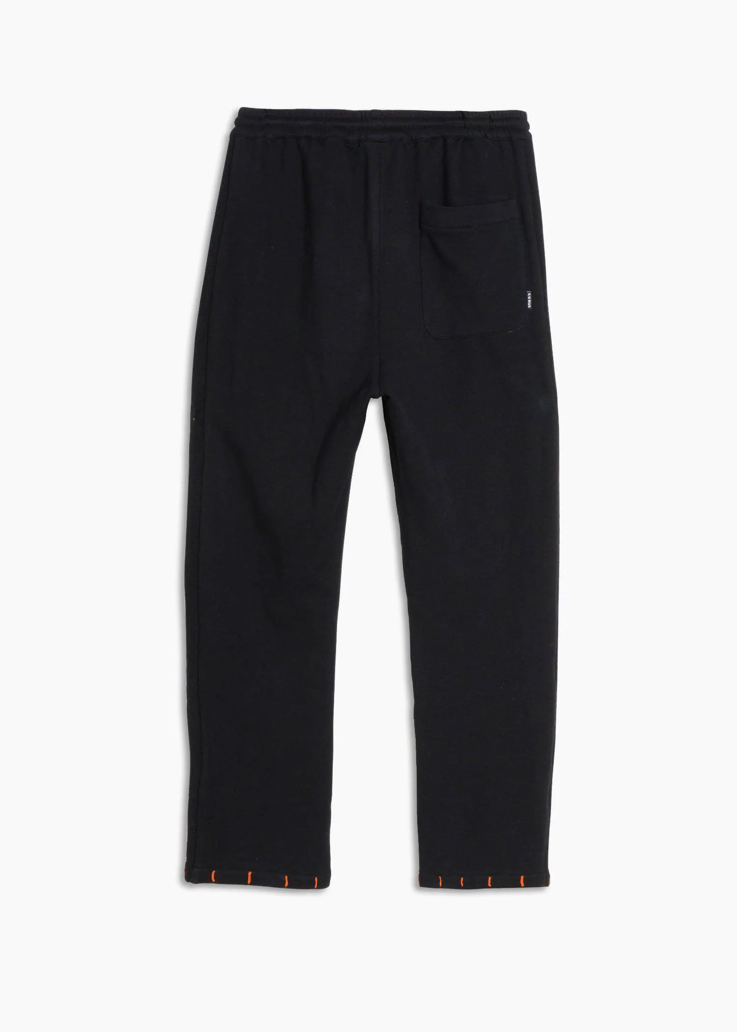 Konus Men's Wide Leg Sweatpants in Black