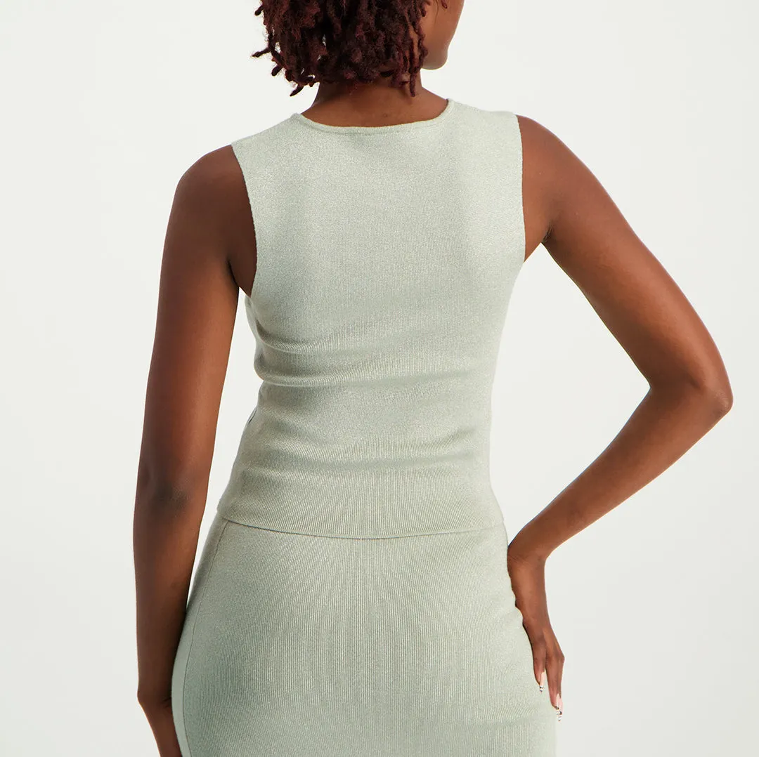 LADIES CIARRA SLEEVELESS KNIT TOP