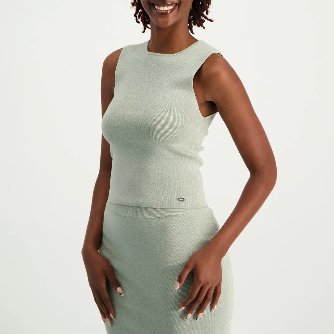 LADIES CIARRA SLEEVELESS KNIT TOP