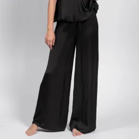 LatteLove Satin Pant Black