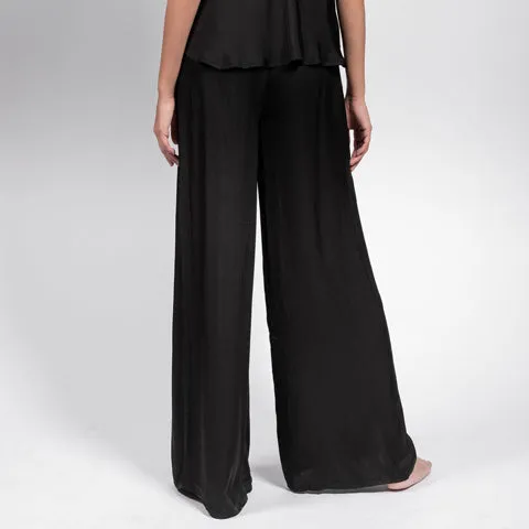 LatteLove Satin Pant Black