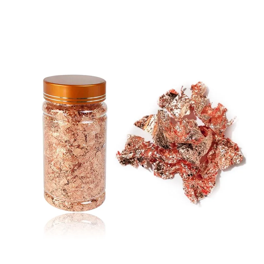 Leaf Foil Nail Art Large Jar
