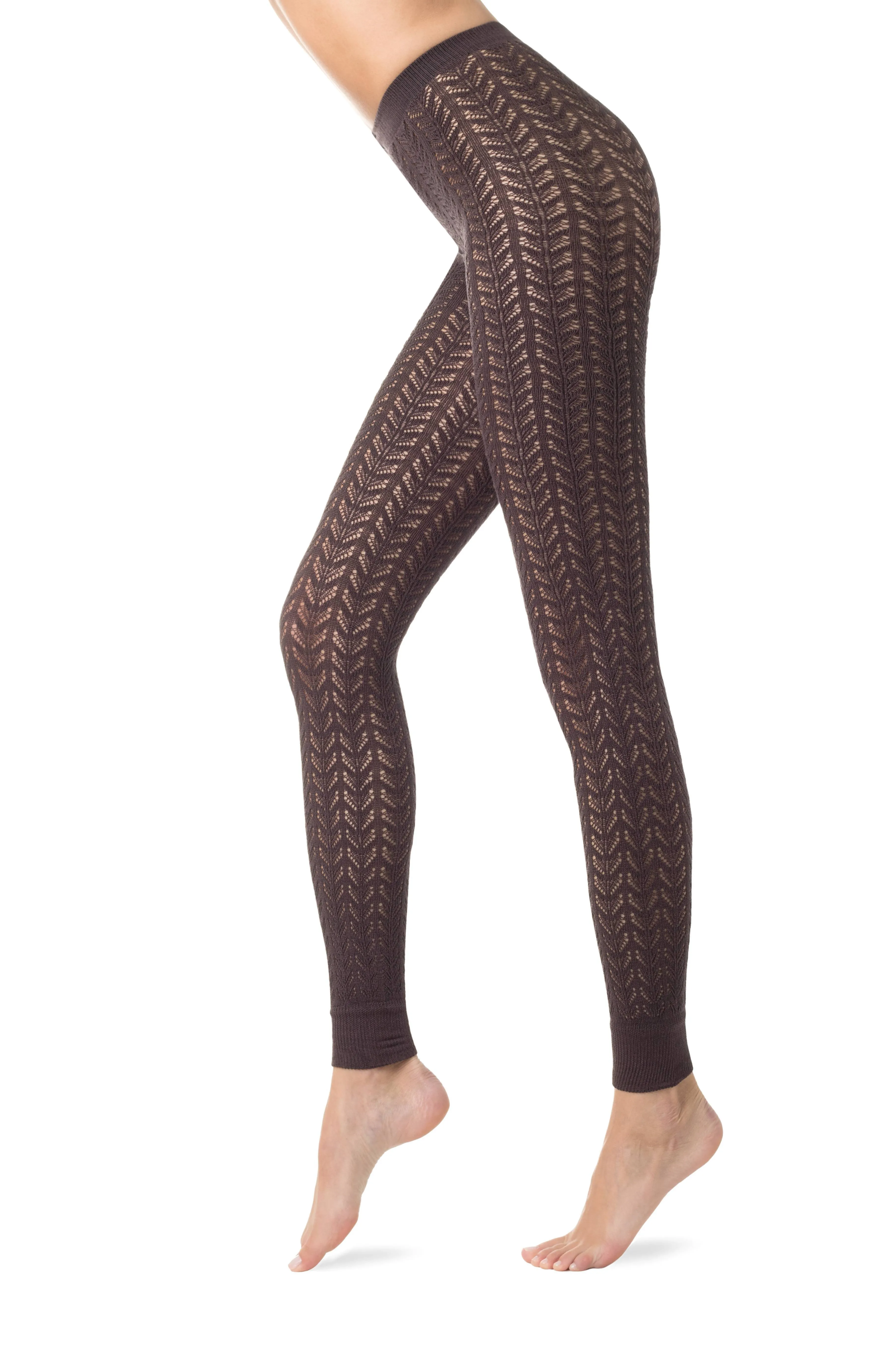 Legging mit Netz aufwändig gestrickt - ART