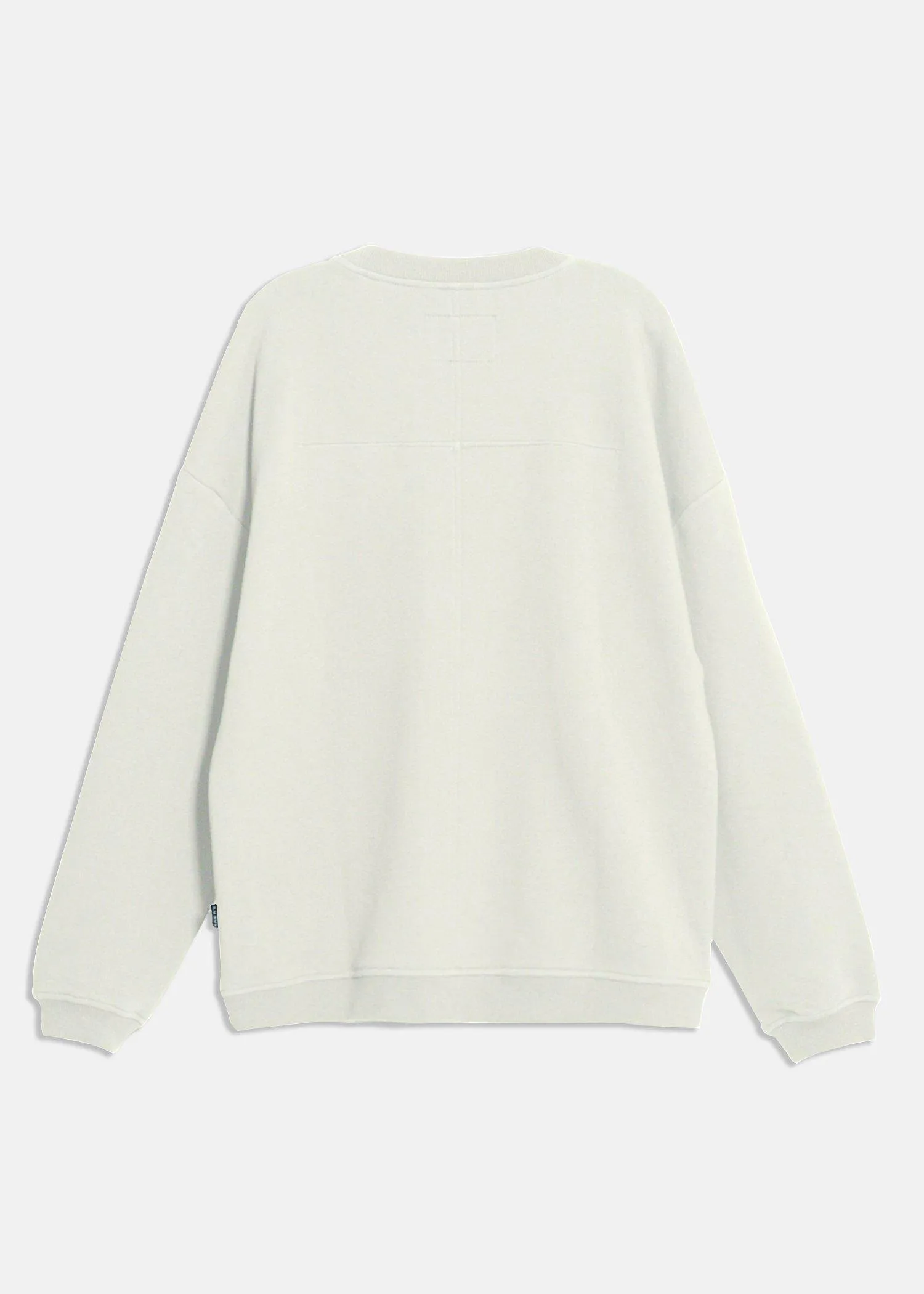 Men's  Zipper Chest Pocket Sweatshirt in  in Off White