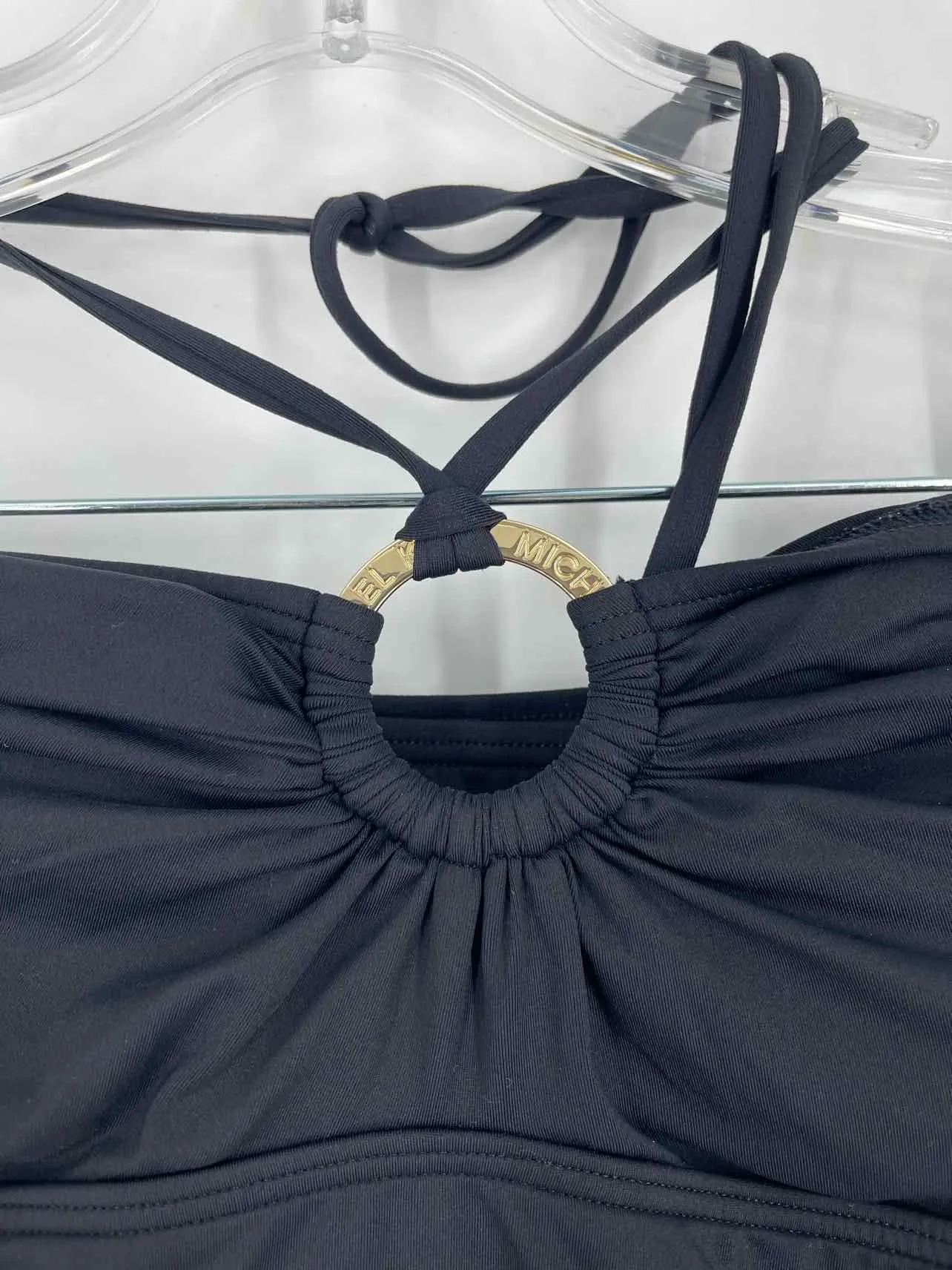 Michael Kors Size XS Black Keyhole Solid Swimwear 2-PC Swimsuit