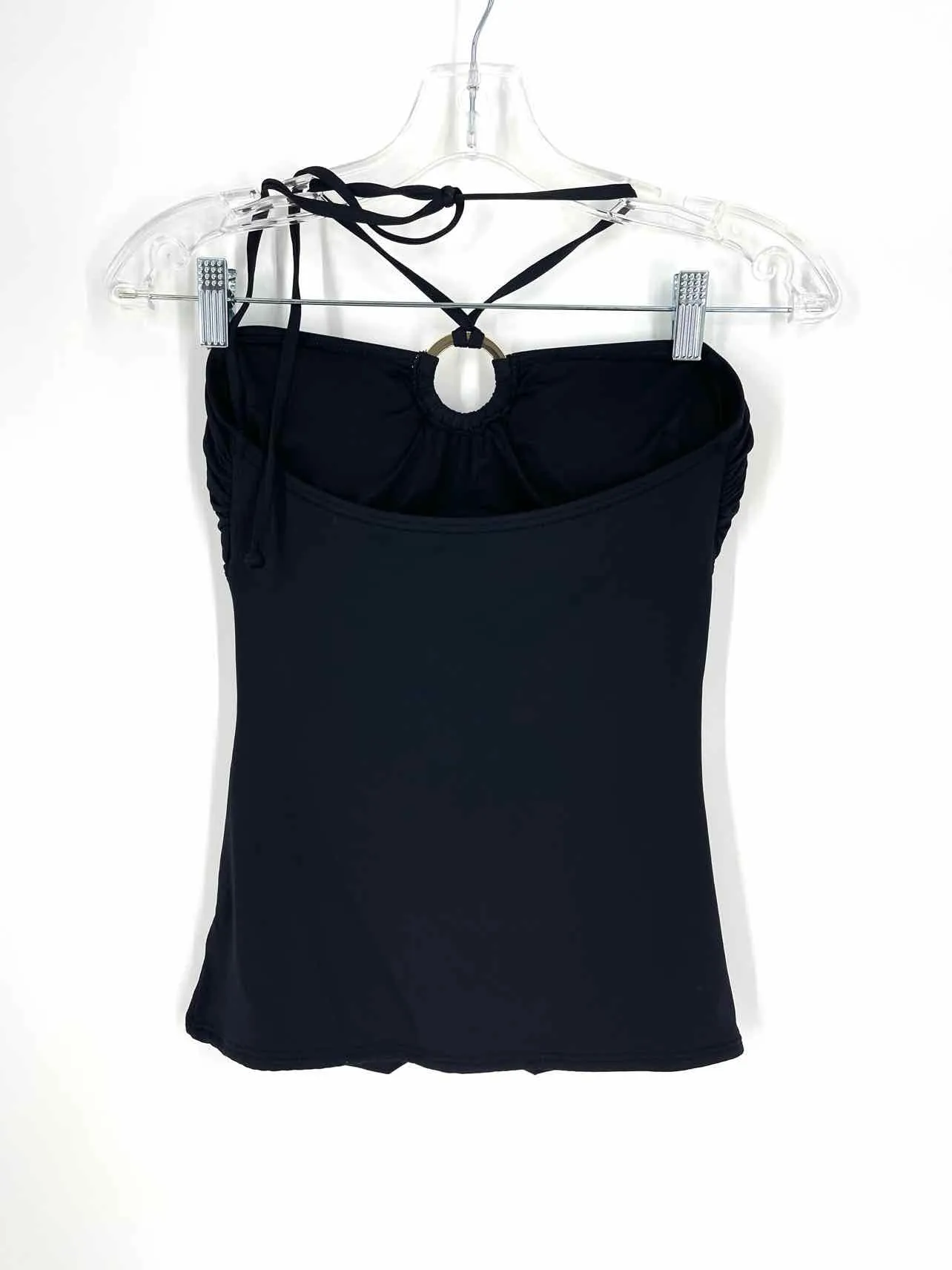 Michael Kors Size XS Black Keyhole Solid Swimwear 2-PC Swimsuit