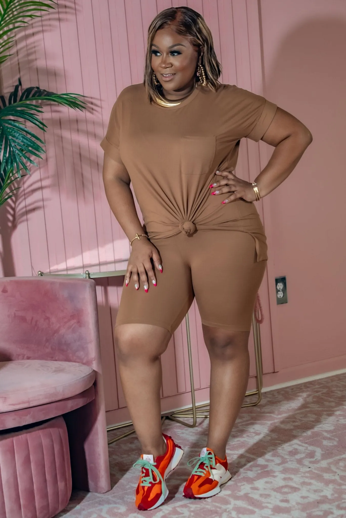 My Everyday Vibe Short Caramel Set