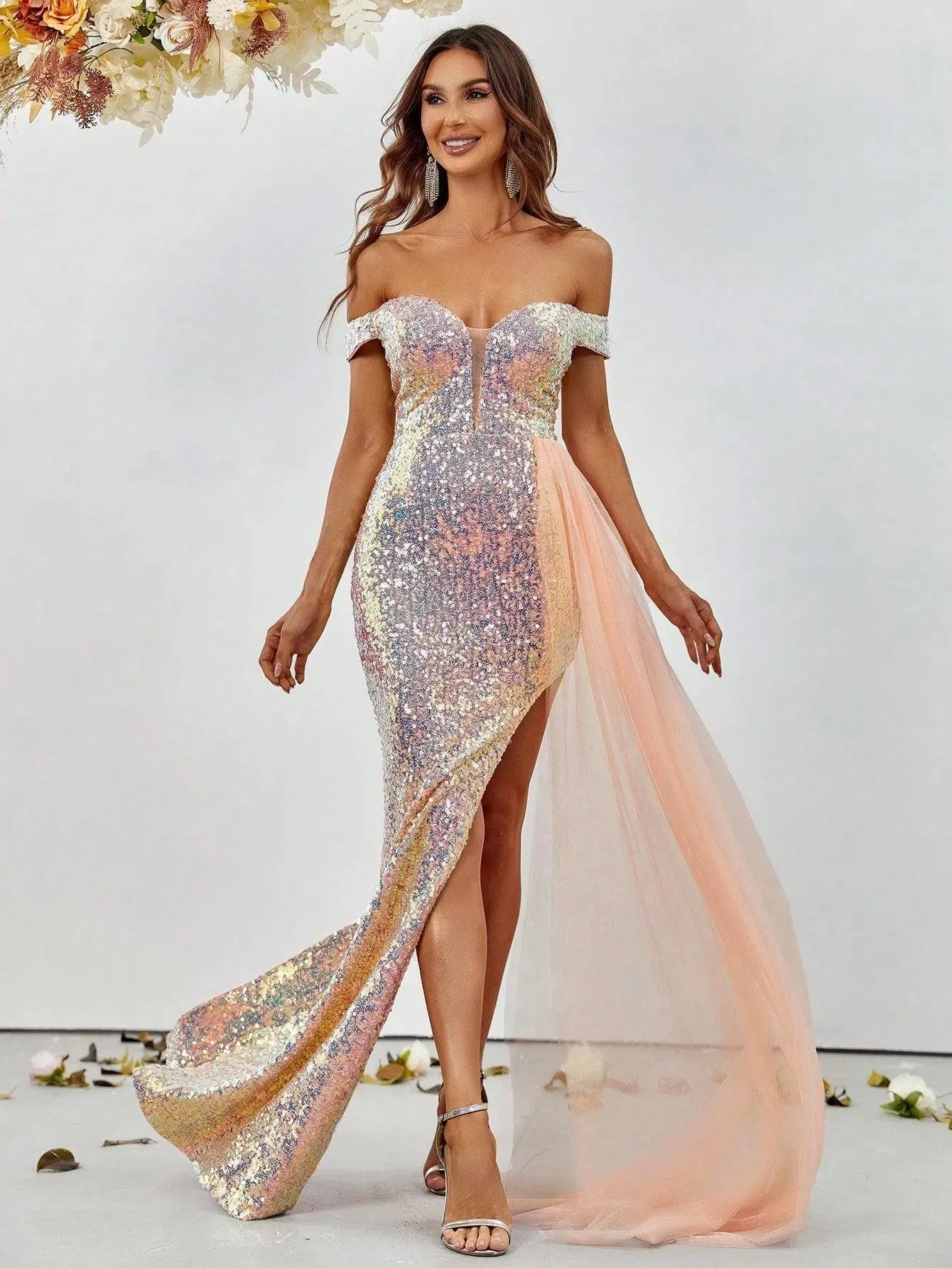 Off Shoulder Sweetheart Neckline Party Dress