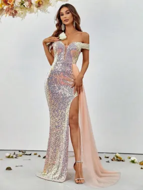 Off Shoulder Sweetheart Neckline Party Dress