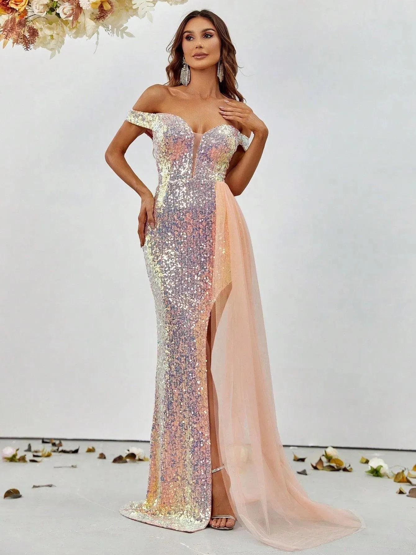 Off Shoulder Sweetheart Neckline Party Dress