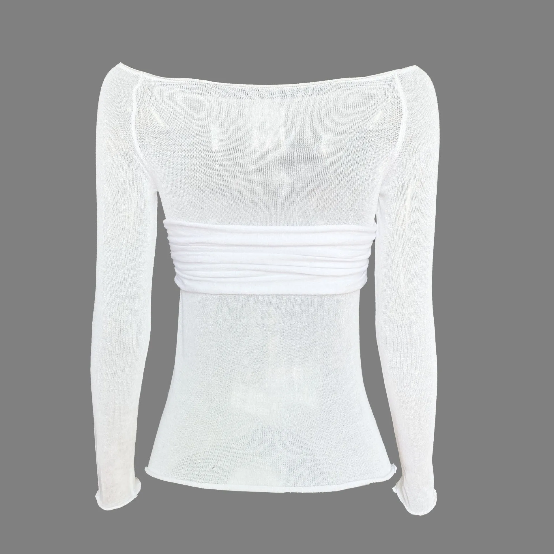 Off The Shoulder See-through Top