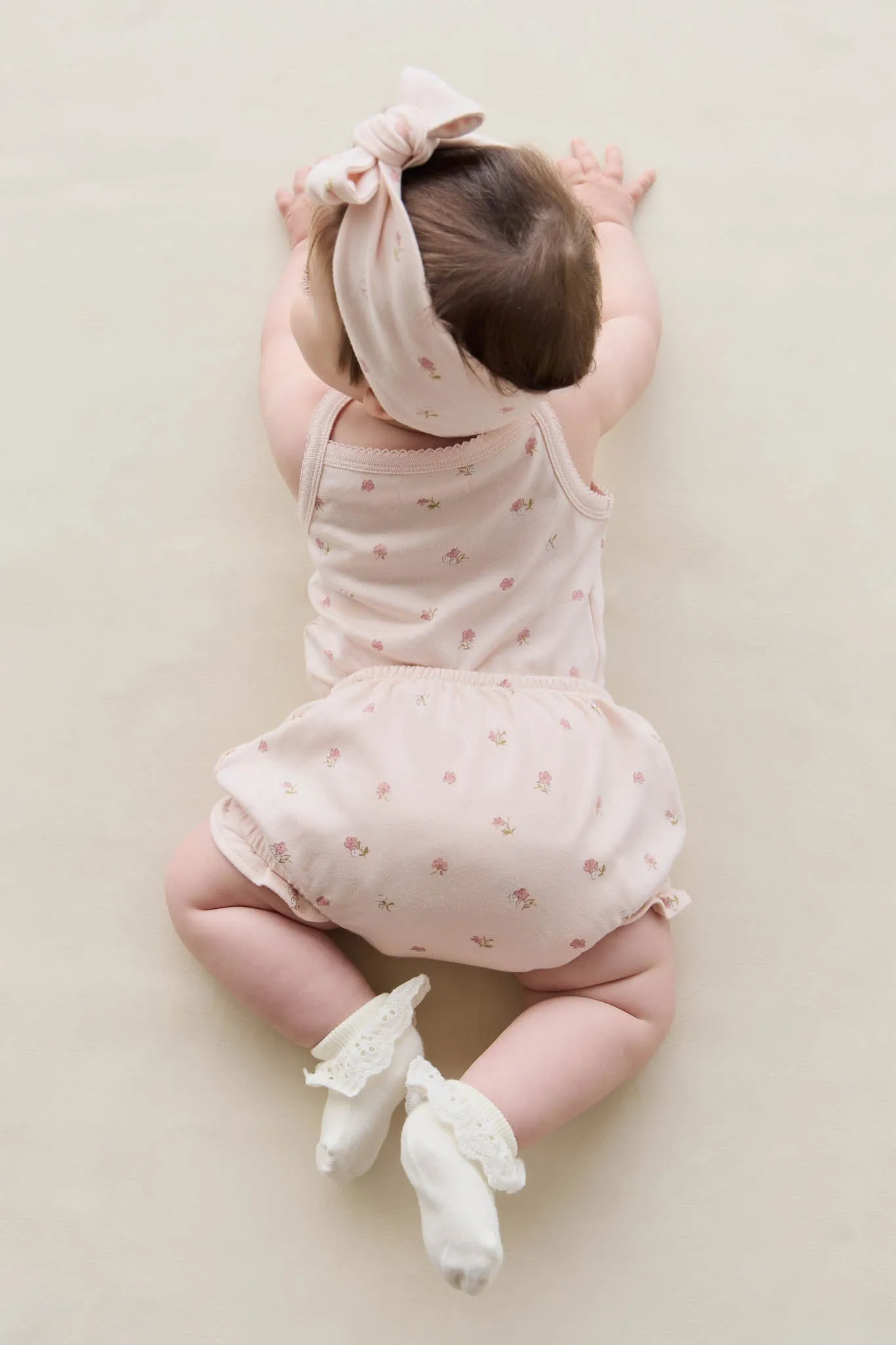 Organic Cotton Frill Bloomer - Meredith Morganite