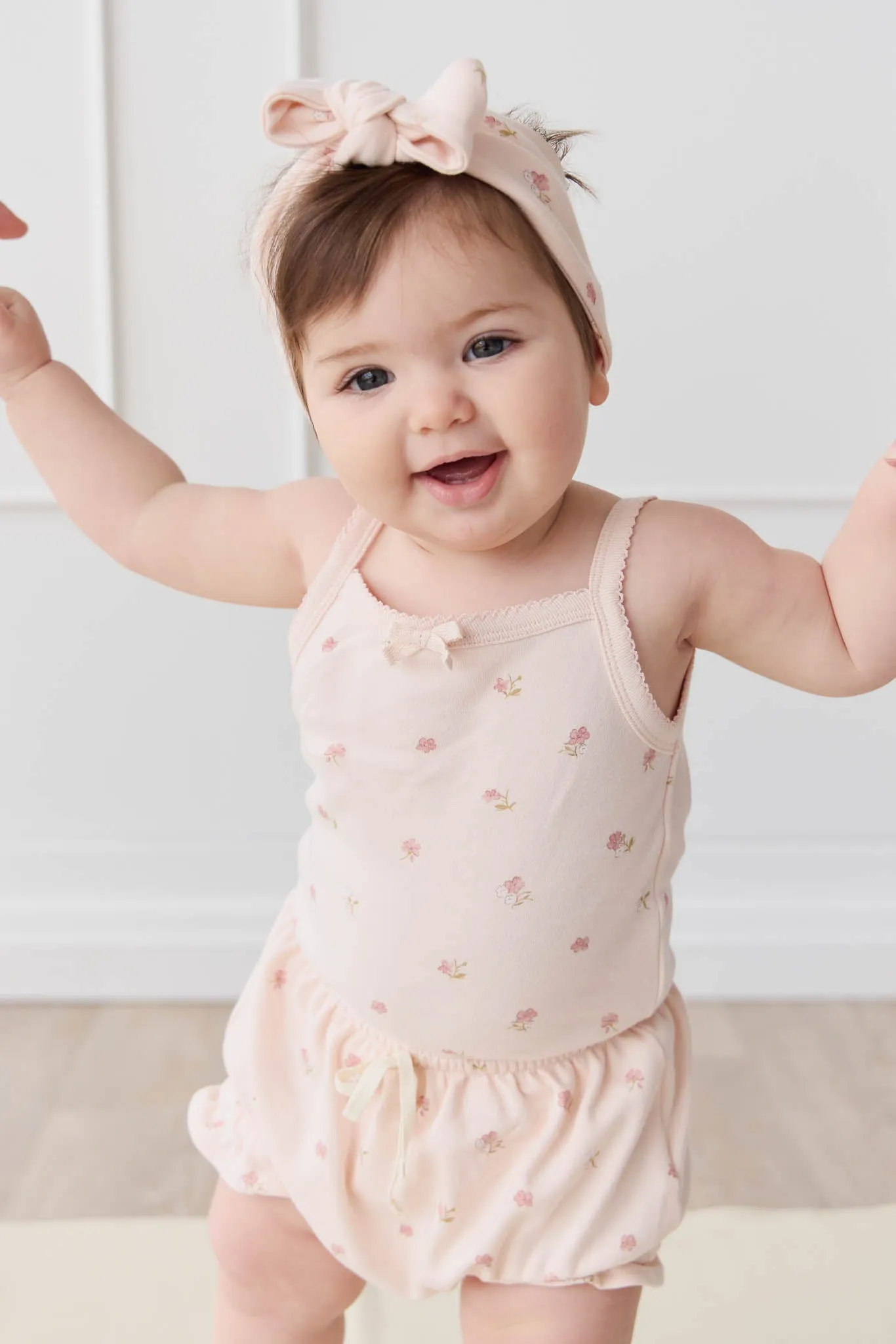 Organic Cotton Frill Bloomer - Meredith Morganite