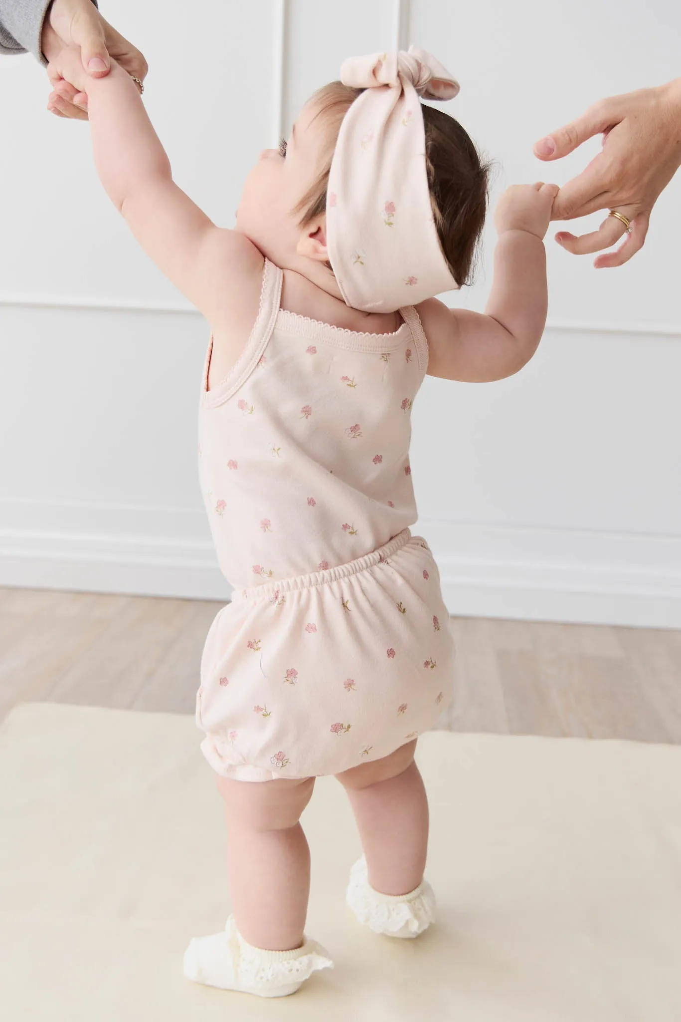 Organic Cotton Frill Bloomer - Meredith Morganite