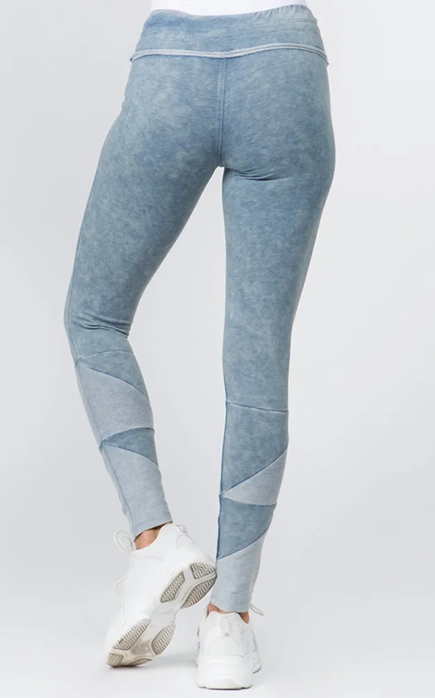 P6022 Drawstring Waist Washed Leggings w/Pockets 6pcS Pack