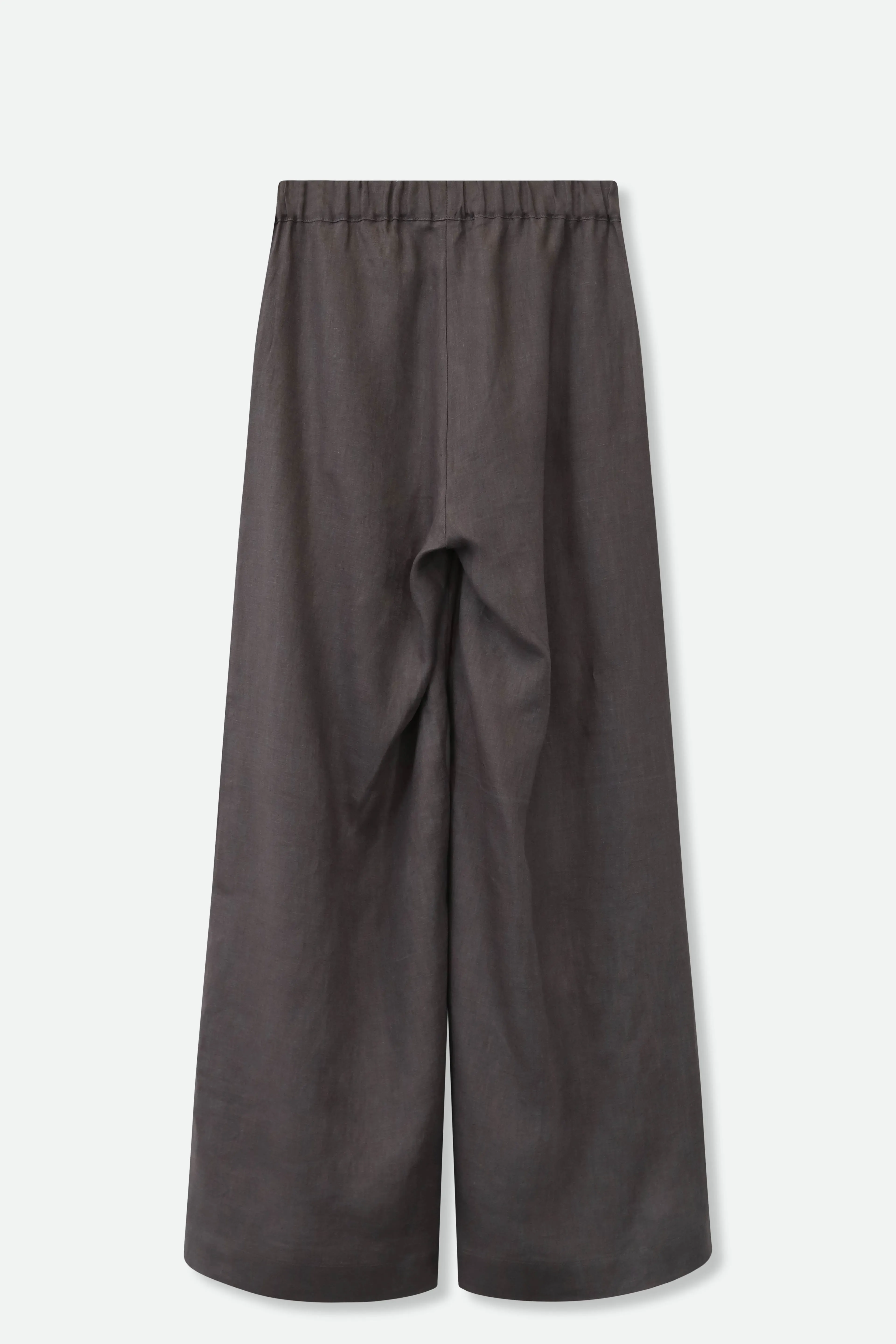 PALMETTO WIDE LEG PULL ON PANT IN ITALIAN LINEN