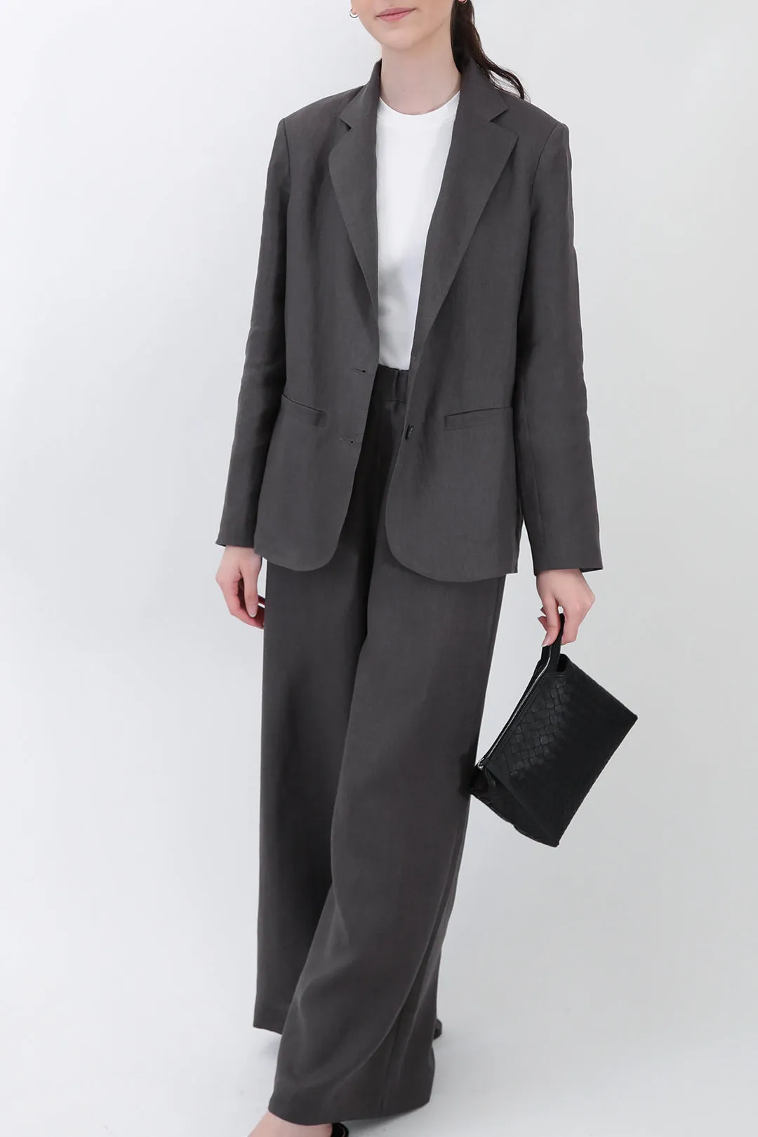 PALMETTO WIDE LEG PULL ON PANT IN ITALIAN LINEN