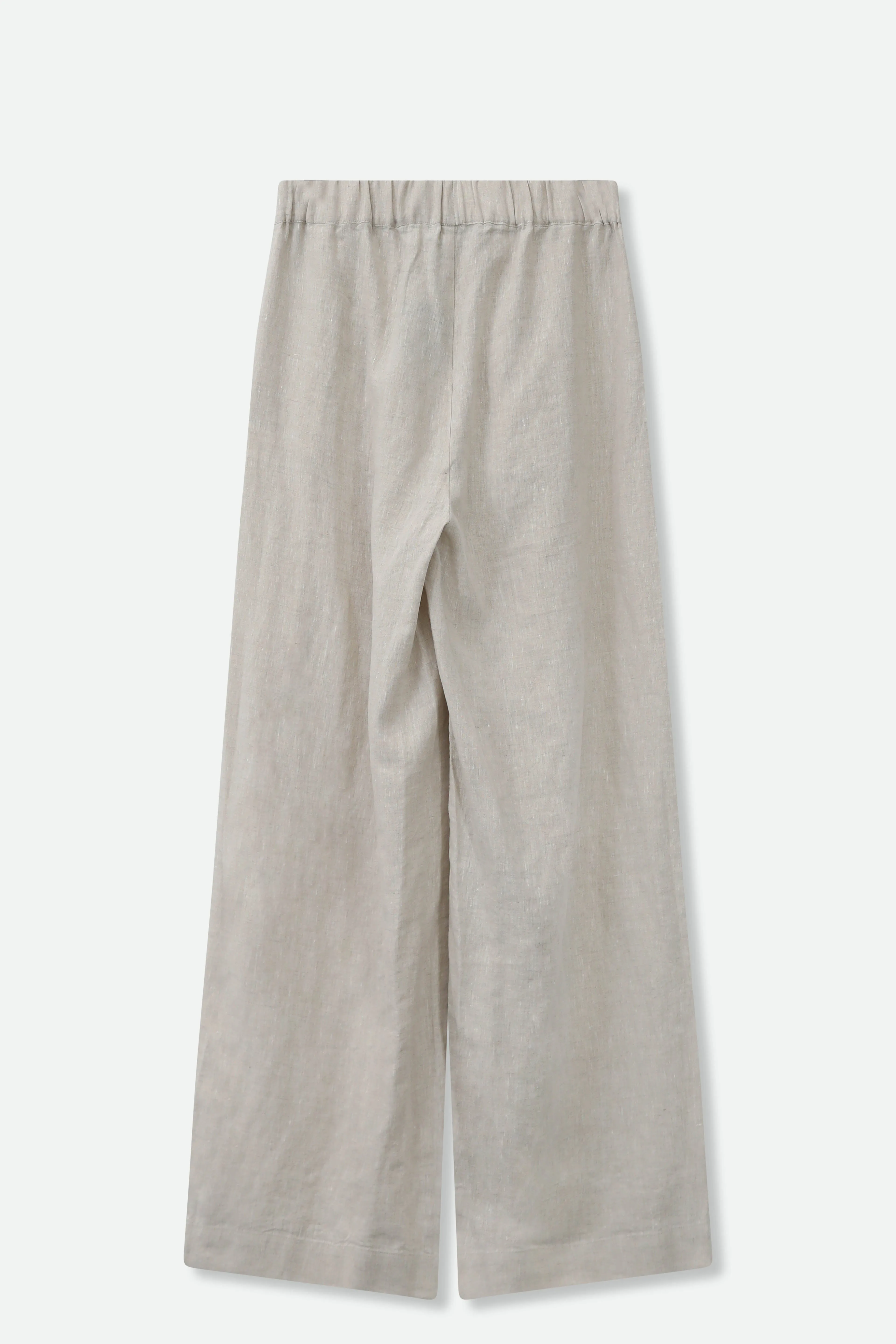 PALMETTO WIDE LEG PULL ON PANT IN ITALIAN LINEN