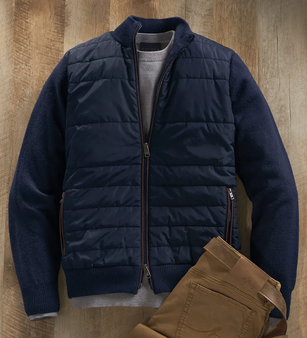 Patrick James Quilted Sweater Jacket