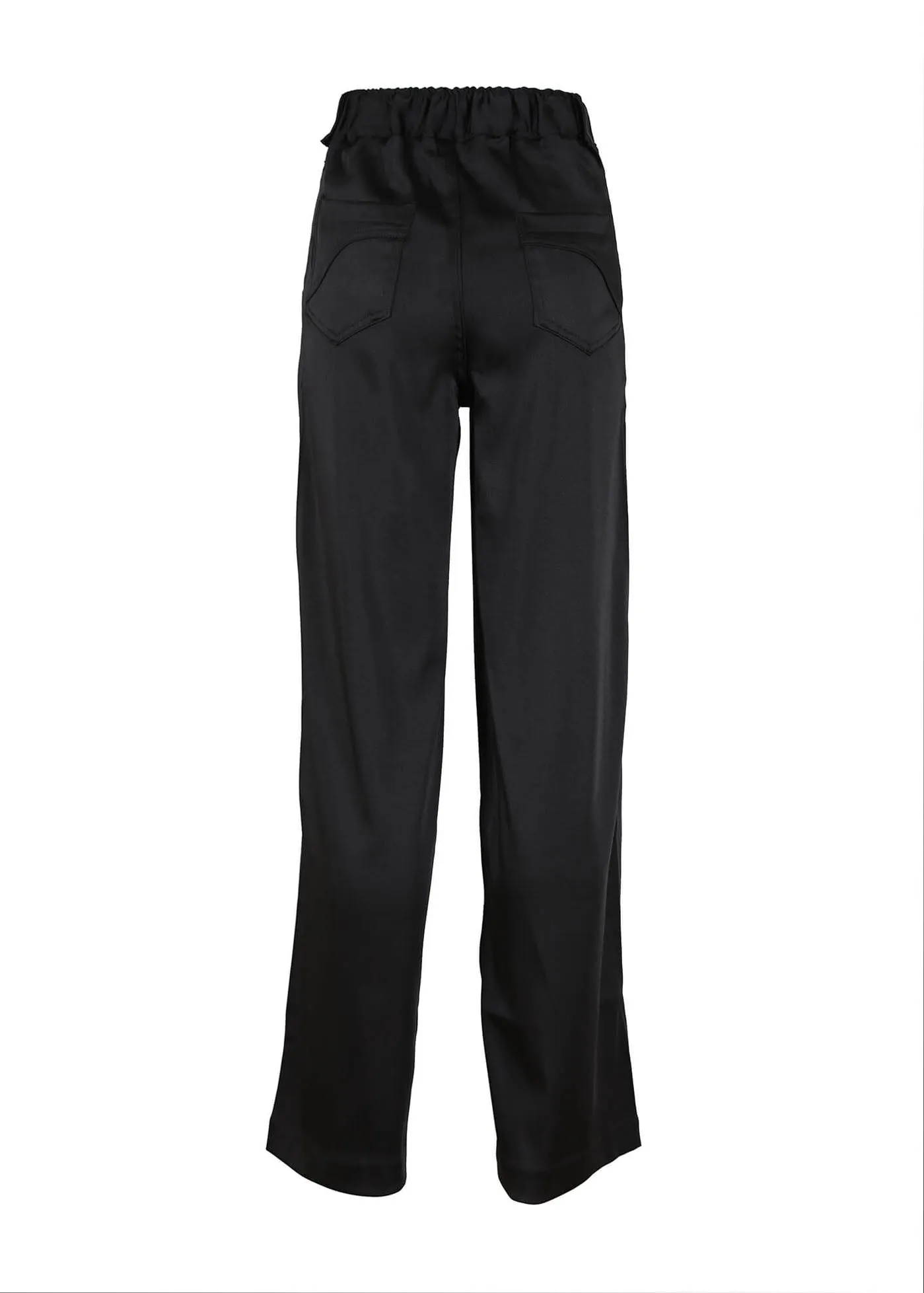 Peggy Long Pants Black in Satin