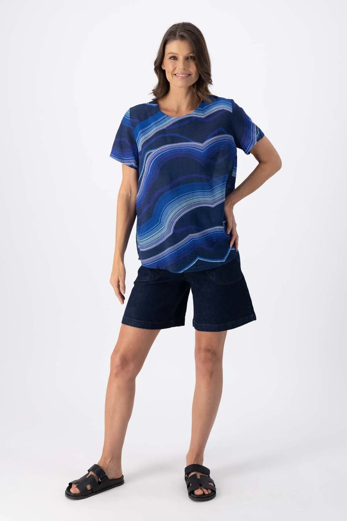 Peggy Shorts Indigo Wash in Denim